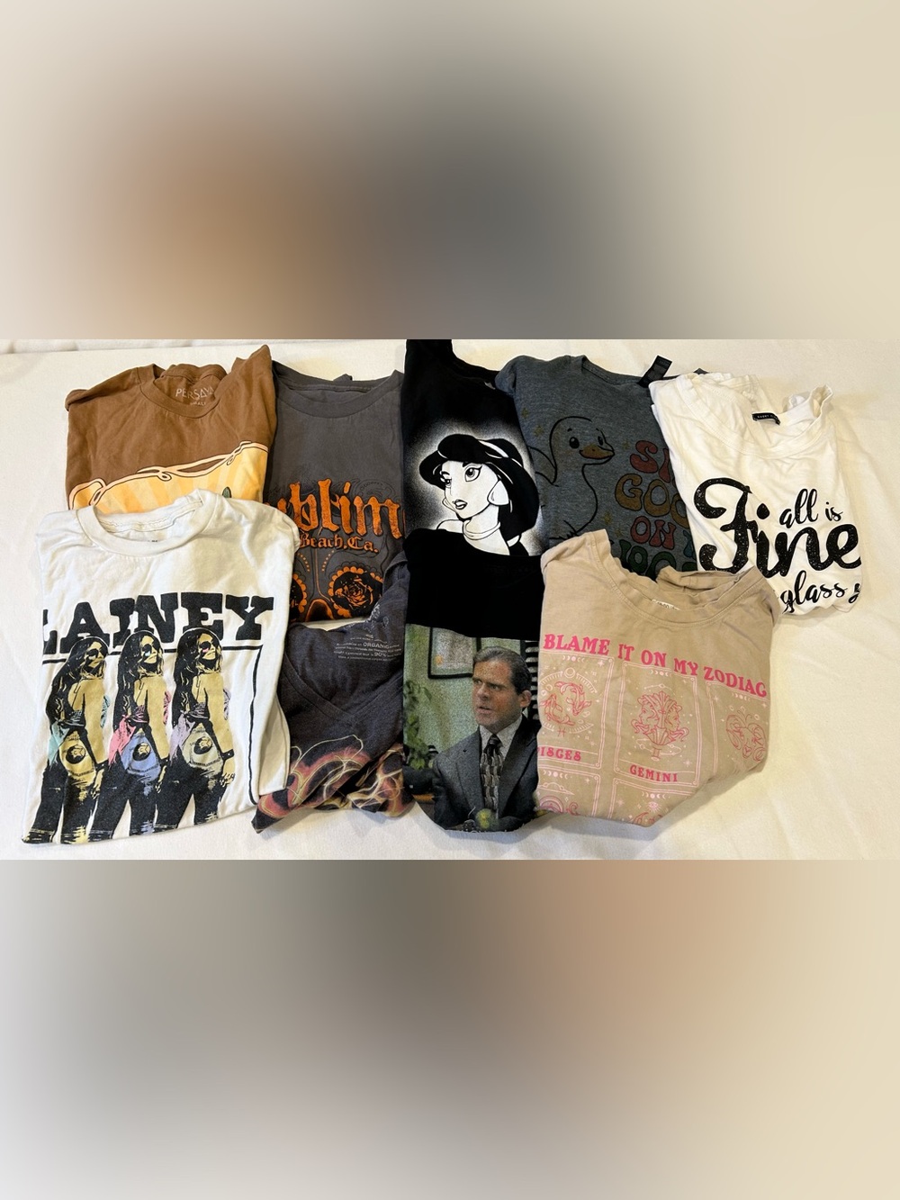 Womens 9 graphic tshirt bundle